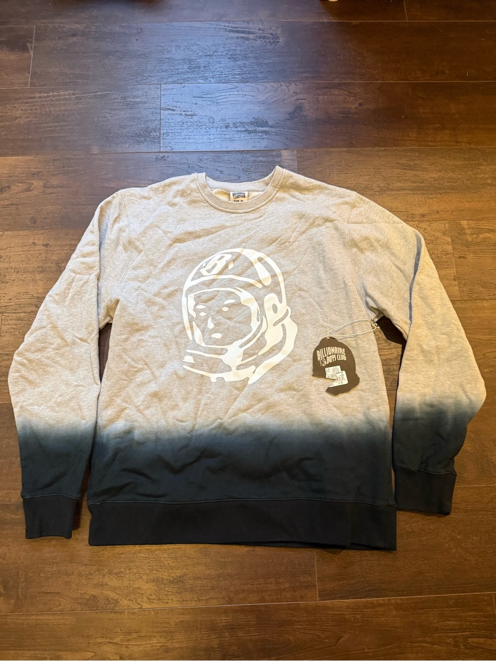Billionaire Boys Club Grey-to-Navy Dip-Dye Astronaut Crewneck